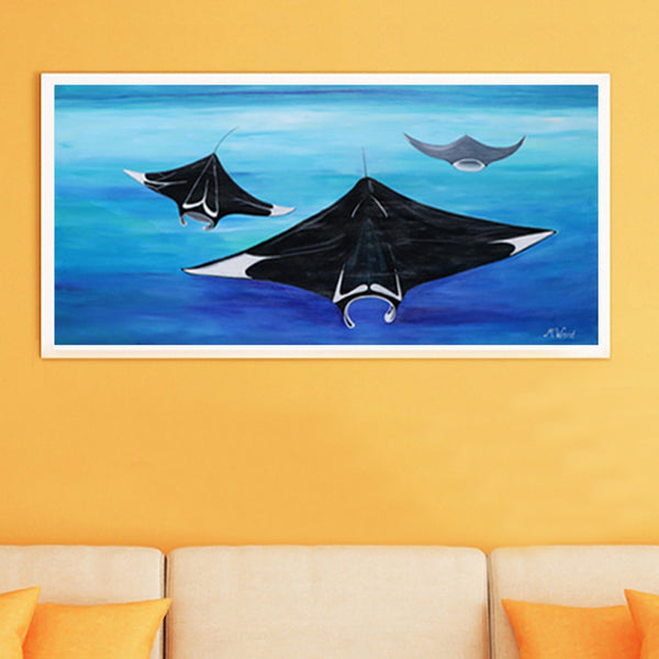 MALDIVES SERIES - "3 Little Mantaray" - Artinzene
