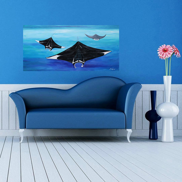MALDIVES SERIES - "3 Little Mantaray" - Artinzene