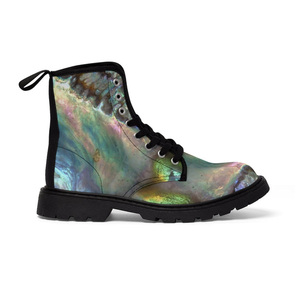Mystic Shell Canvas Boots