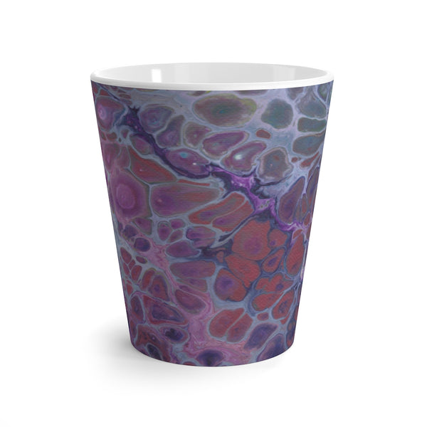 Latte mug - Crimson Veins