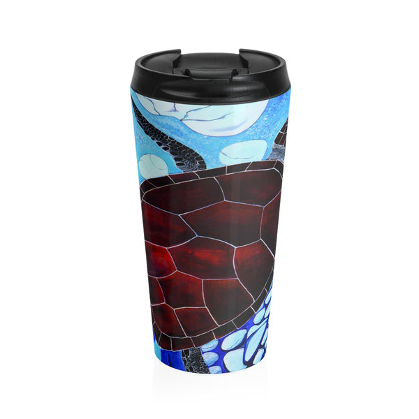 Stainless Steel Travel Mug - Turtle's Journey