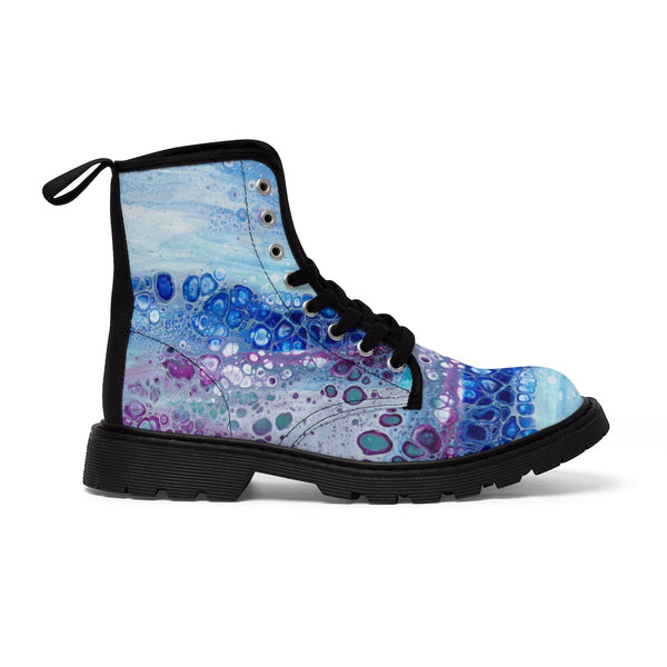 Arctic Bloom Canvas Boots