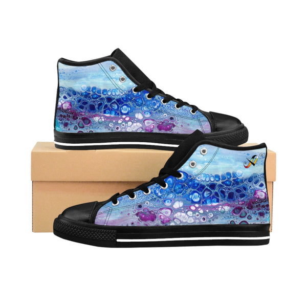 Ocean Bloom High-Top Sneakers