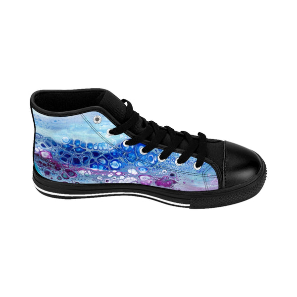 Ocean Bloom High-Top Sneakers