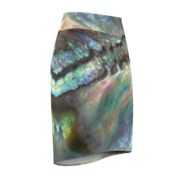 Women's Pencil Skirt - Paua Dream - Artinzene