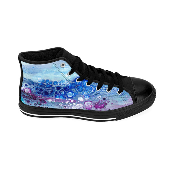 Ocean Bloom High-Top Sneakers