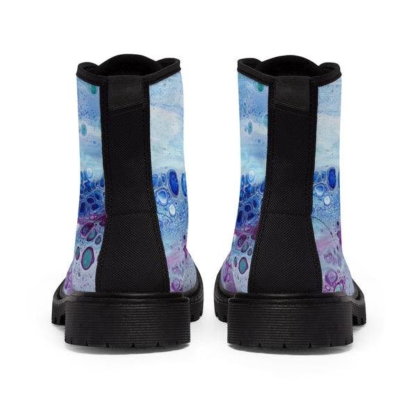 Arctic Bloom Canvas Boots