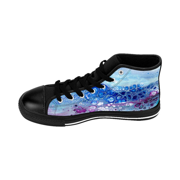 Ocean Bloom High-Top Sneakers