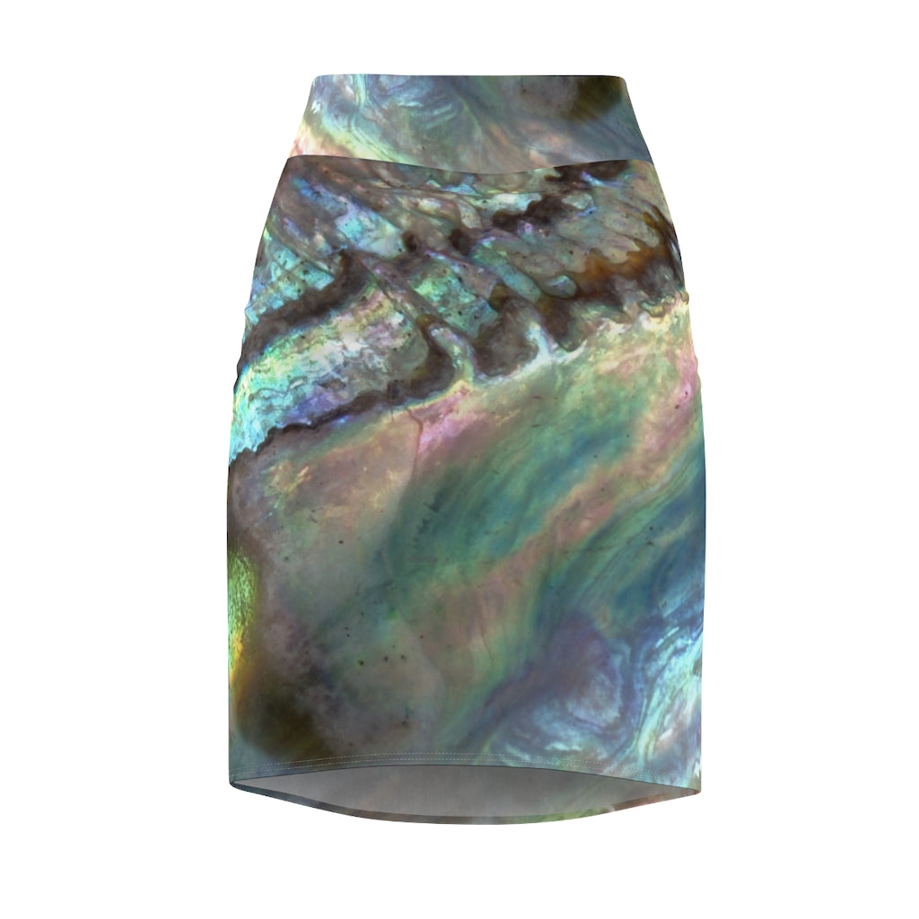 Women's Pencil Skirt - Paua Dream - Artinzene