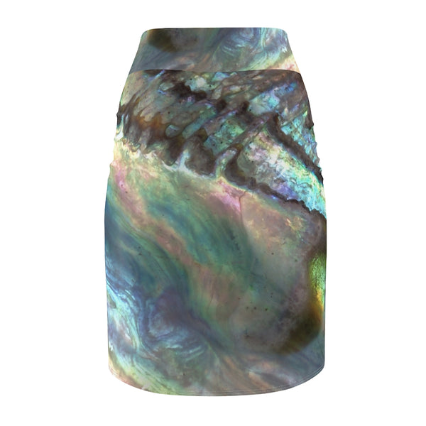 Women's Pencil Skirt - Paua Dream - Artinzene