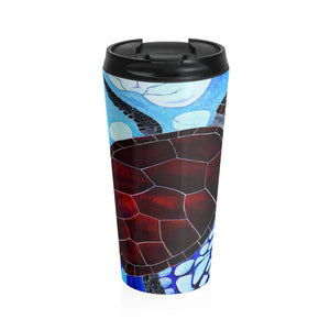 Stainless Steel Travel Mug - Turtle - Artinzene