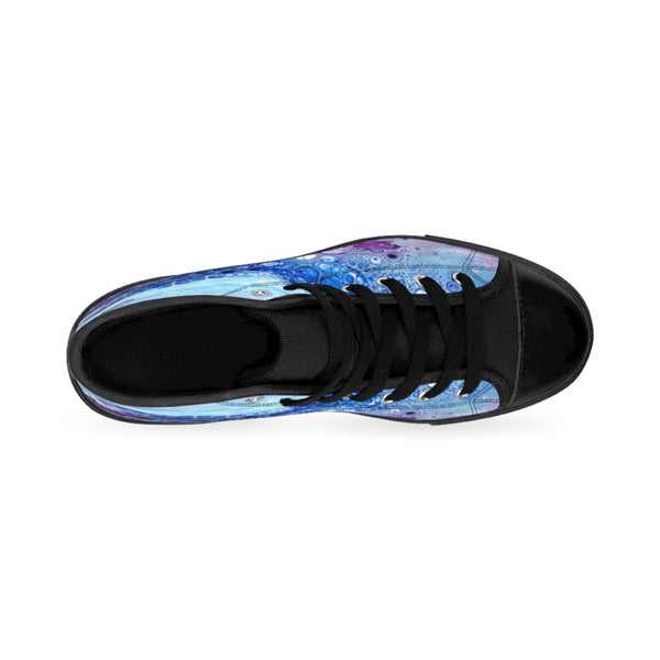 Ocean Bloom High-Top Sneakers