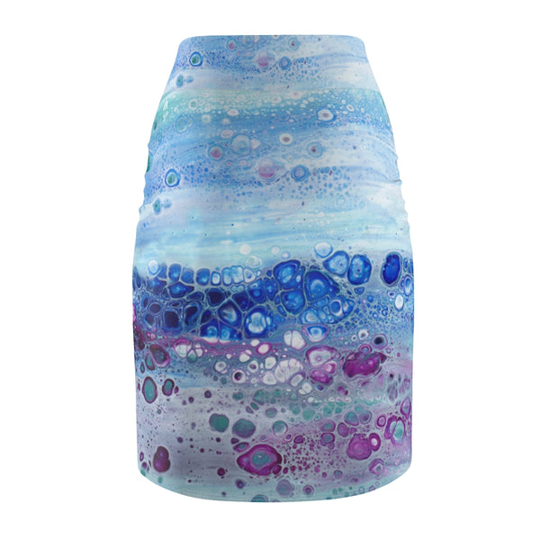 Celestial Tide Pencil Skirt