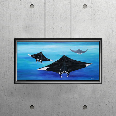 MALDIVES SERIES - "3 Little Mantaray" - Artinzene