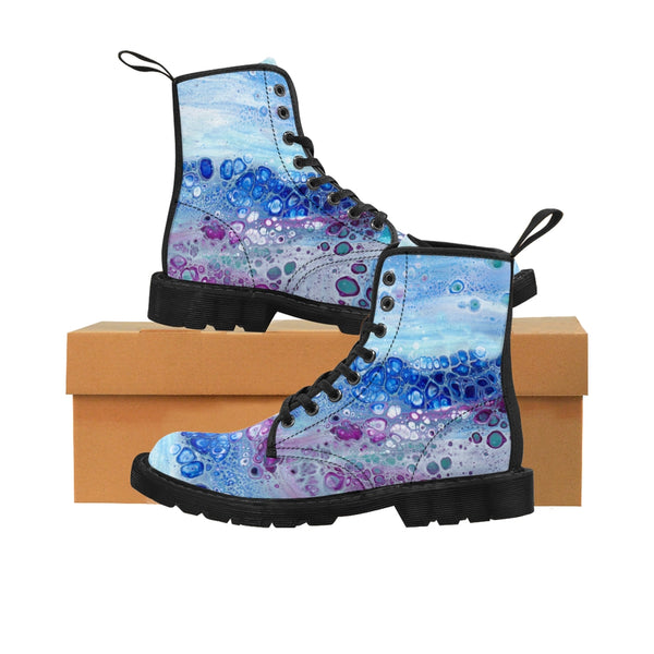 Arctic Bloom Canvas Boots