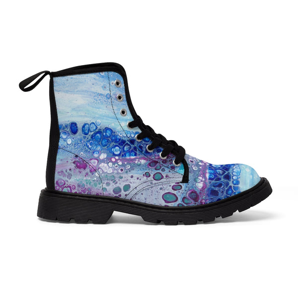 Arctic Bloom Canvas Boots