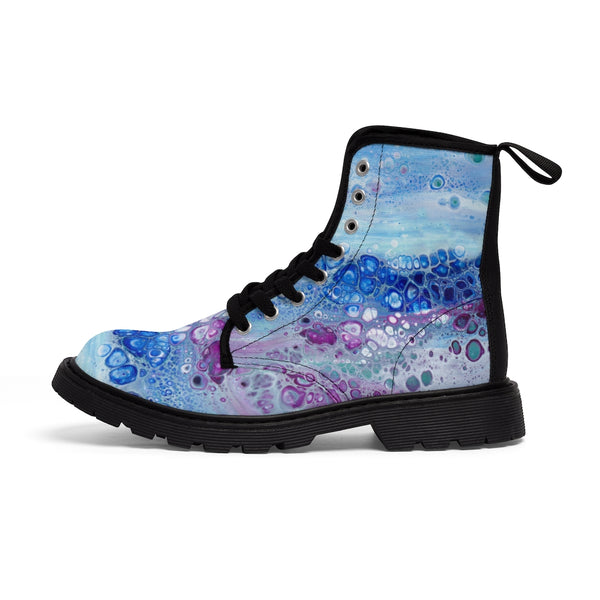 Arctic Bloom Canvas Boots