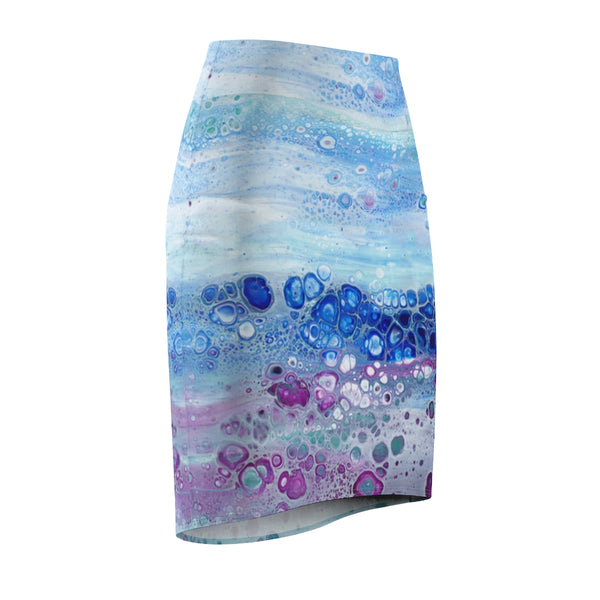 Celestial Tide Pencil Skirt