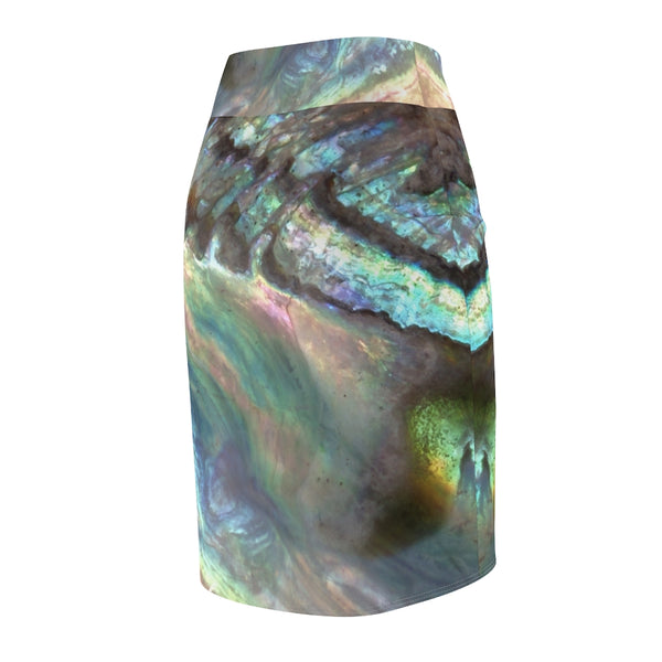 Women's Pencil Skirt - Paua Dream - Artinzene