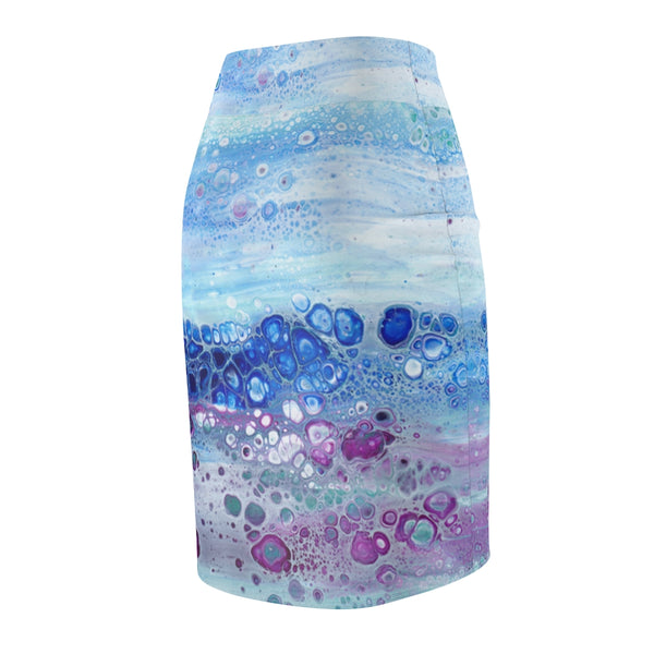 Celestial Tide Pencil Skirt