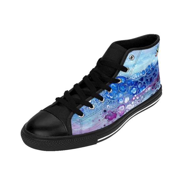 Ocean Bloom High-Top Sneakers